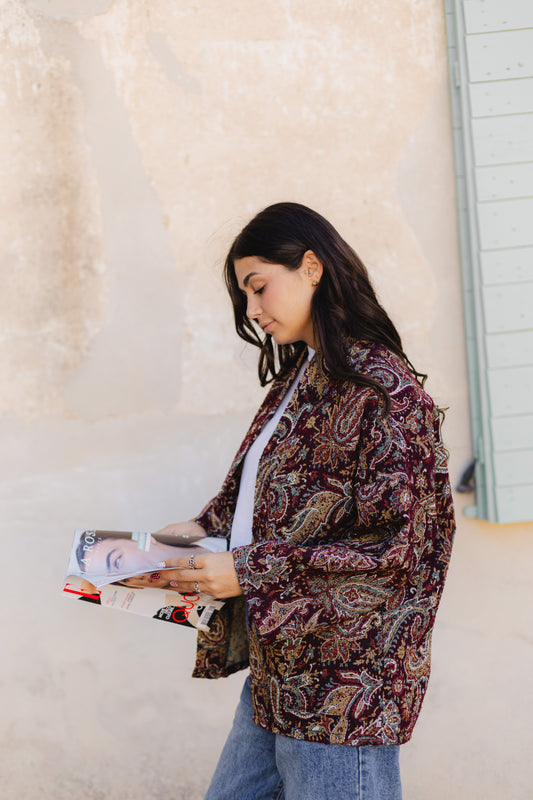 Veste Mina Bordeaux