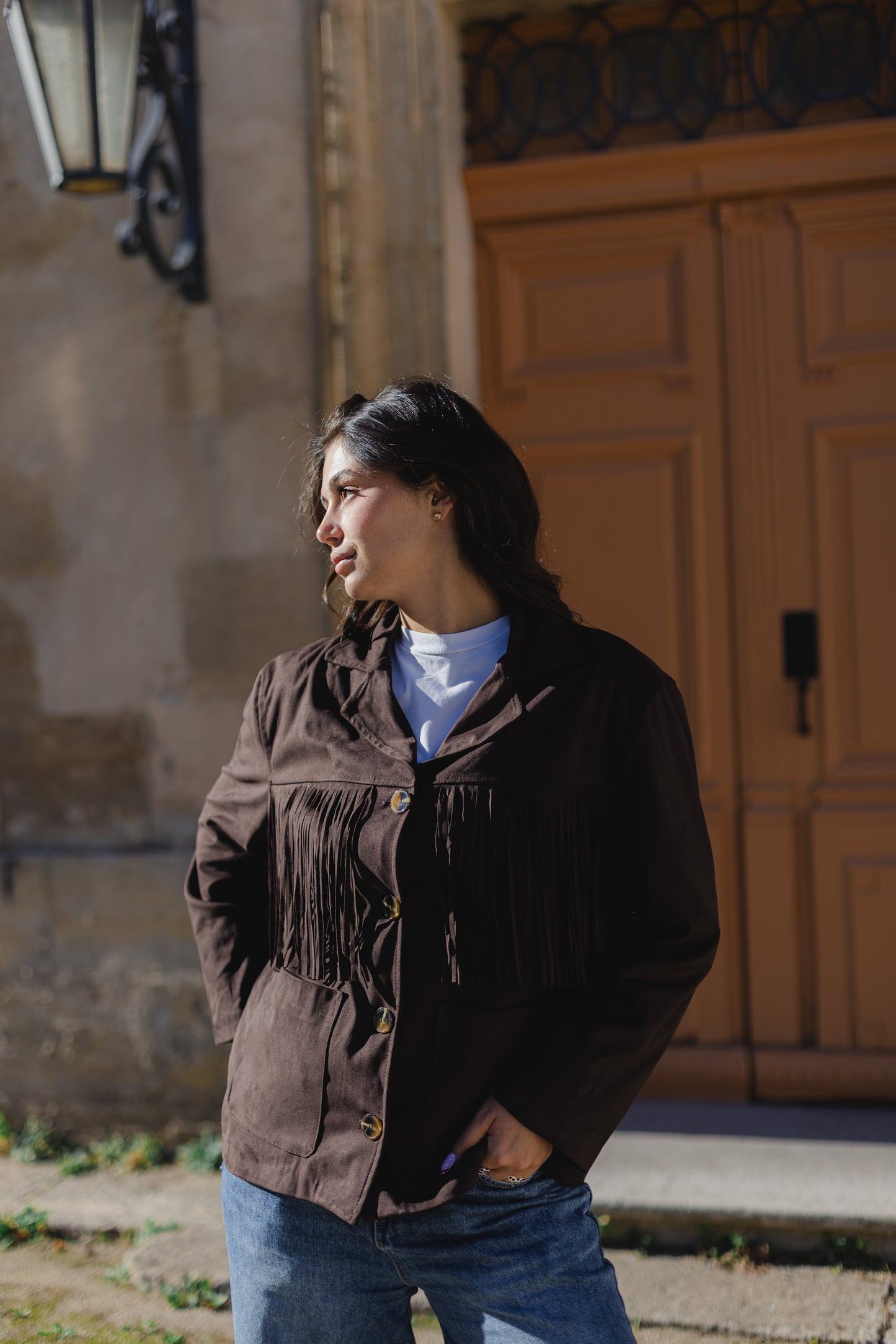 Veste à franges Jackie
