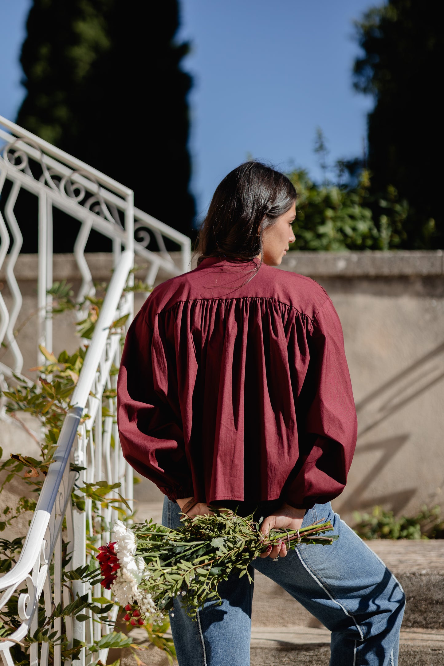 Blouse Cécile Bordeaux