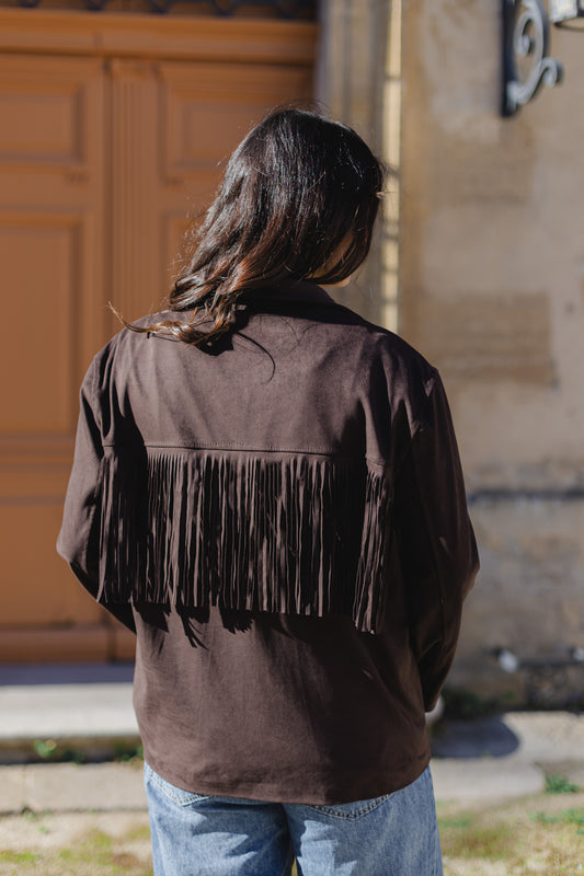Veste à franges Jackie