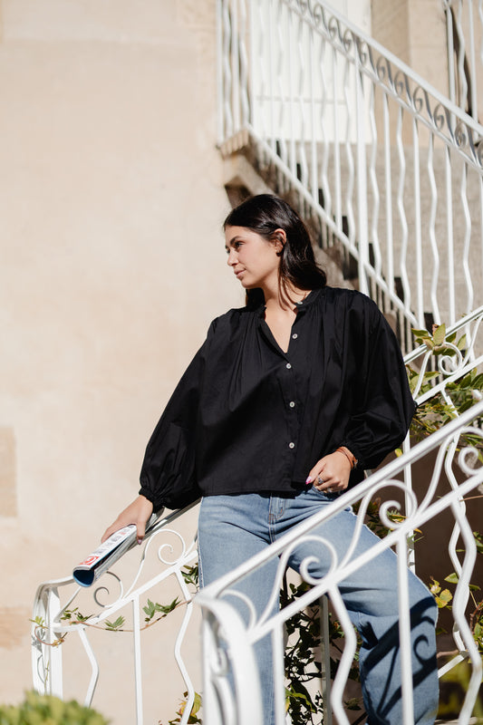 Blouse Cécile Noire