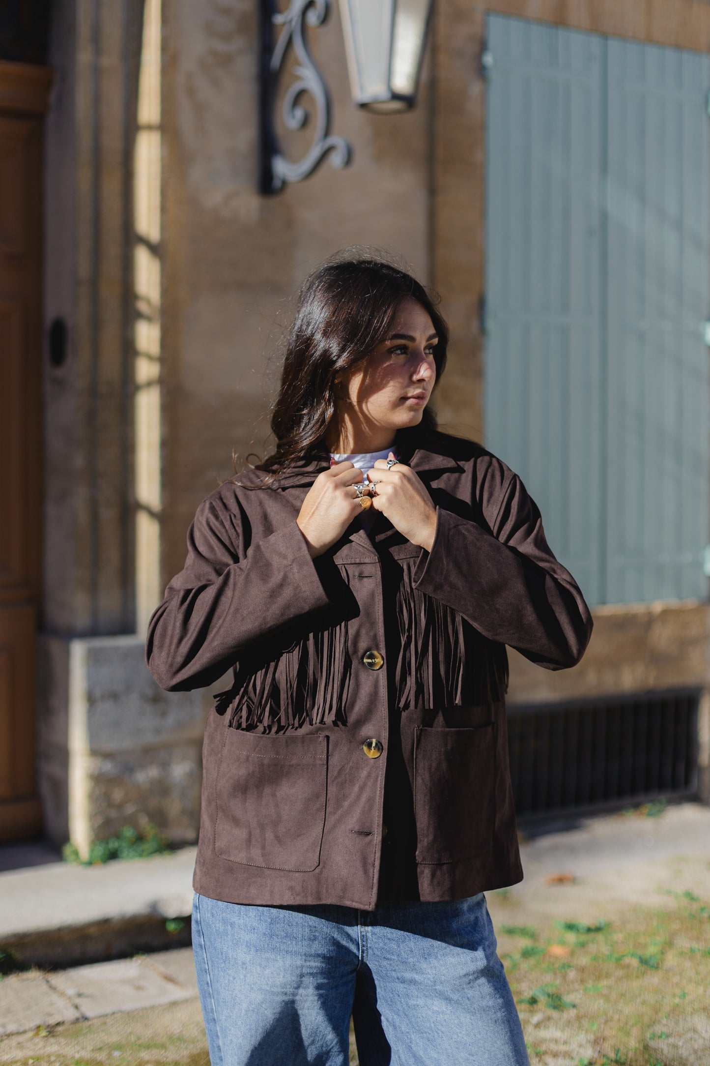 Veste à franges Jackie